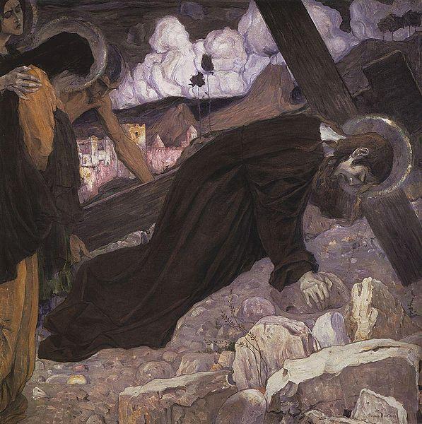 Mikhail Nesterov Crucifixion oil painting image